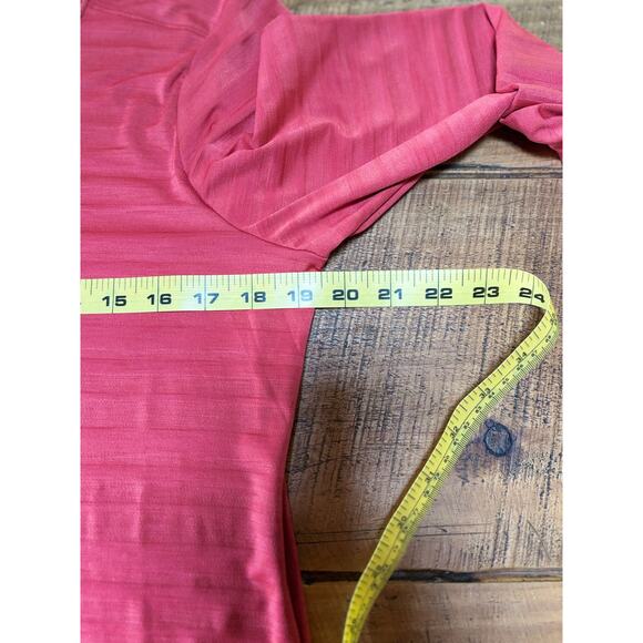 Mountain Hardwear‎ Dark Coral/Peach Long Sleeve Athletic Base Layer Shirt Size L - Picture 5 of 6